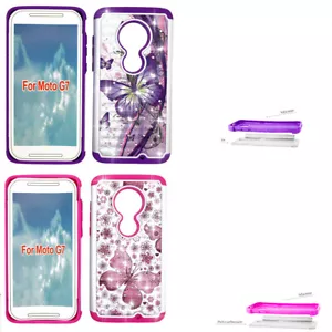 Funda de teléfono para Motorola Moto G7 / Moto G7-Plus funda cubierta de cristal a prueba de golpes - Imagen 1 de 2