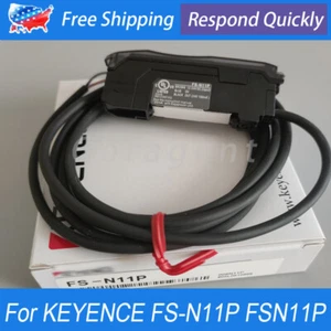 New In Box For KEYENCE FS-N11P FSN11P PNP Fiber Optic Sensor 12-24VDC 100mA - Bild 1 von 7