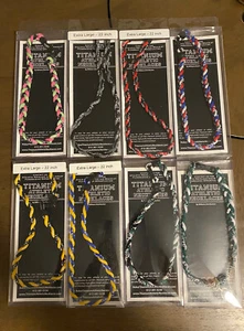 Triple Braided Sports Performance Titanium Necklace - Multiple Colors - Picture 1 of 4