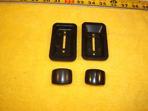 Jaguar XJS 2 door FRONT L & R seat sides pull back seat 1 set of 2 Knobs /plates - Picture 1 of 12
