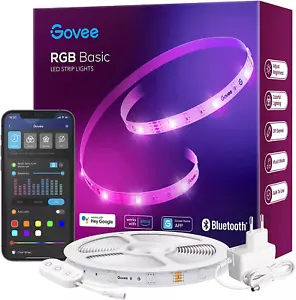 Govee LED Strip 15M Alexa Smart RGB Wifi LED Streifen, LED Lichterkette Band Mit - Bild 1 von 12
