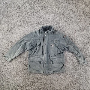 Napapijri Jacket Womens 14 Green Denim Cotton Windbreaker - Picture 1 of 11