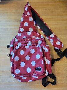 Lug Archer Sling Bag Backpack Red White Polka Dots