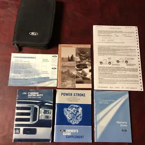 2005 FORD F 250 350 450 550 SUPER DUTY 6.0 DIESEL OWNERS MANUAL BOOKS CASE ALL - Picture 1 of 7