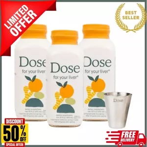 DOSE for Your Liver Cleanse Detox & Repair, Organic Milk Thistle16oz Bottle3Pack - Picture 1 of 8