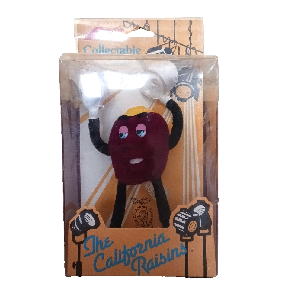 California Raisins Collectible Bendable Stick-up Orange SNEAKERS Vintage 19k
