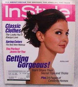 IN STYLE MAGAZINE April 2002  Ashley Judd Oscar jewelry celebrity homes ads - Picture 1 of 10
