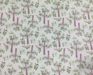 Green Whimsical Trees - David Textiles - Cotton Flannel Fabric - Picture 1 of 2