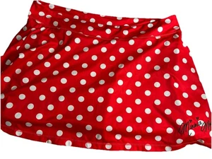 Disney Parks Minnie Mouse Skort Donna 2xl Rosso Pois - Foto 1 di 6