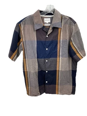 Camisa Norse Project Carsten Cuadros Ligeros Manga Corta Botón Delantero Mediana Foto 1 de 4