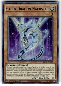 Cyber Dragon Nachster (Blue) LDS2-EN032 Legendary Duelists: 1st Edition NM - Picture 1 of 2