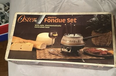 Vintage Oster 681 FLAME Electric Fondue Set Aluminum NIB - Image 1 of 4