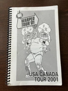 Vans Warped Tour ‘01 USA/Canada Tour 2001 Itinerary Book - Picture 1 of 8