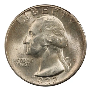 1937 Washington Quarter PCGS MS-65 - Picture 1 of 4