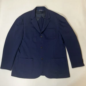 Blazer Abrigo Deportivo Polo Ralph Lauren Azul Marino Algodón Poli Elástico Tejido XXL - Imagen 1 de 20