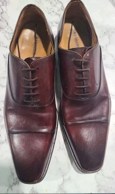 Zapatos de vestir Magnanni Cap Toe Derby marrón sangre de buey para hombre talla 11M  Foto 1 de 4
