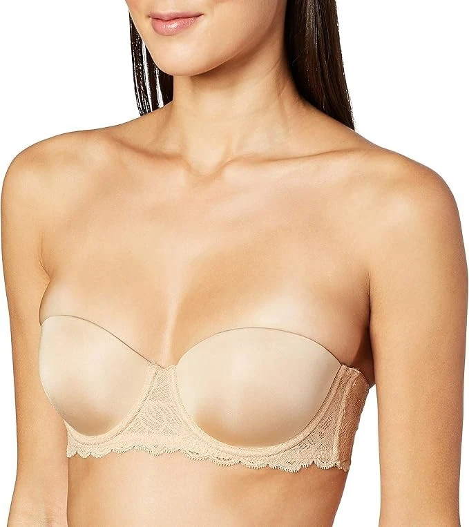 Calvin Klein Seductive Comfort Lace Strapless Bare Nude Bra QF1437 30C - Image 1 of 1