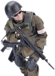 7Buy 12in Action Figures Toy 1:6 Stand Bendable Soldier Model (Medic) - Picture 1 of 7