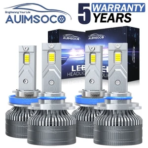 For Peterbilt 567 2019-2023 Combo 4x High Low Beam LED Headlights Lamp Bulb KIT - Picture 1 of 17