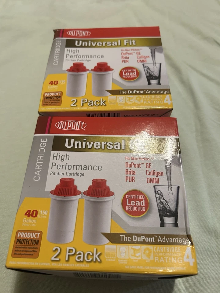DuPont High Performance Pitcher Cartridge Filter Fit Brita Pur Culligan WFPTC102 - Image 1 of 1