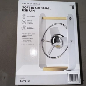 Sharper Image Soft Blade Small USB Fan USB Powered - SBV1-SI - Picture 1 of 7