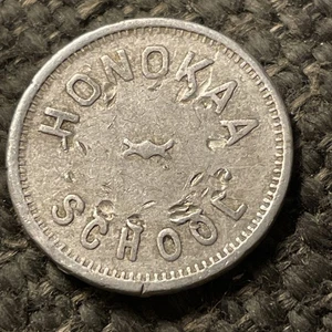 HONOKAA School 5 Cent LUNCH TOKEN Hawaii Big Island - Picture 1 of 2