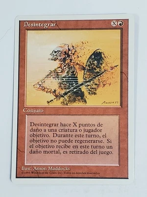 MTG Disintegrate (Spanish 4th Edition (WB)/Red/C) - BGM - Image 1 of 2