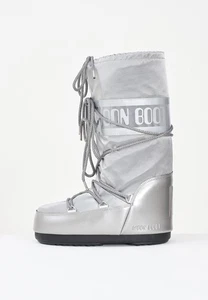 Moon Boot Bottes Et Anfibi Femme Gris Bottes De Neige Bottes De Neige ICON GLA - Picture 1 of 5