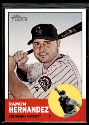 2012 Topps Heritage Ramon Hernandez #326 Colorado Rockies - Image 1 of 2