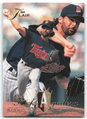 1994 Fleer Flair #311 Rick Aguilera Minnesota Twins 2AC - Image 1 of 2