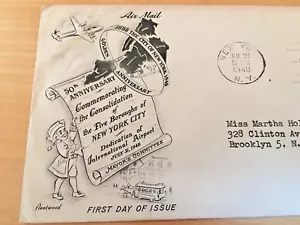 DEDICATION NY AIRPORT 1948. POSTHÜLLE - Bild 1 von 1