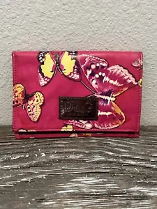 Autentico portafoglio Dolce & Gabbana farfalla rosa caldo porta carte raro - Foto 1 di 9