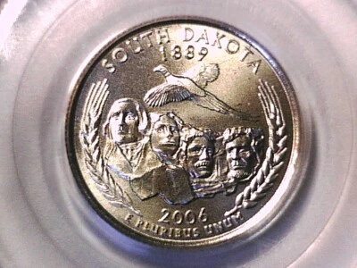 2006 D South Dakota Washington State Quarter PCGS MS 68 Satin Finish 10406060 - Image 1 of 3