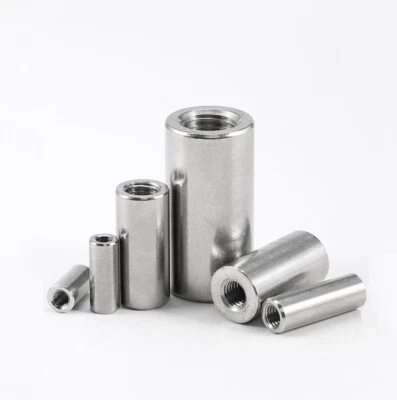 M3 bis M16 Verbindungsmuffe Rund 304 Edelstahl Langmutter Gewindemuffe Muttern - Bild 1 von 4