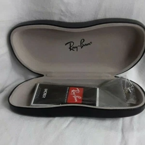 Custodia rigida per occhiali da sole Ray-Ban nera conchiglia apribile - Foto 1 di 3