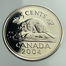 2004 P Canada 5 Cents Nickel KM# 491 Uncirculated Coin AA334