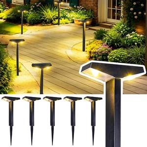 6 Pack Solar Pathway Lights Outdoor Bright Waterproof, Solar Garden Decorative S - Picture 1 of 12