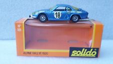 Solido france ref 181 renault alpine a 110 monte carlo blue metal new in box