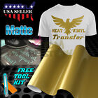 Matte Gold Heat Transfer Vinyl Htv T-Shirt 20" Wide Roll Iron On / Heat Press