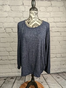 David Bitton women's long sleeve stretch knit popover geo print plus size xxl b9 - Picture 1 of 9