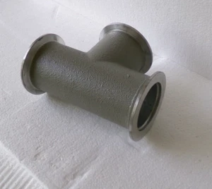 Leybold 18405 Aluminum Vacuum 3-Way Tee KF-50 NW50 5-1/2" X 4-1/4" NEW - Picture 1 of 3