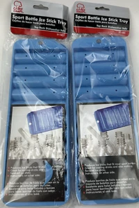 (2) Chef Craft Gourmet Water Bottle Long Slender Ice Cube Tray Holds 10 - Picture 1 of 2