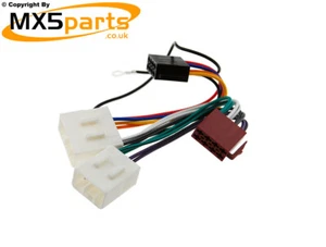 MX5 ISO to DIN Stereo Adapter Wiring Harness Mazda MX-5 Eunos Mk1 Mk2 1989>2000 - Picture 1 of 7