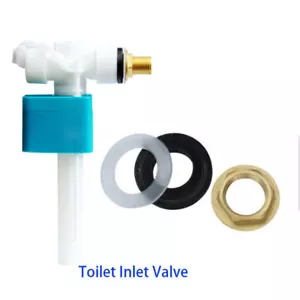 1/2" Side Entry Toilet Cistern Water Inlet Float Valve with Brass Thread - Picture 1 of 6