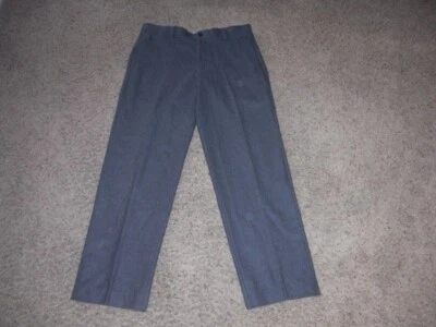 L.L. BEAN gray flat front pure wool Dress Pants 34x33 - Image 1 of 4