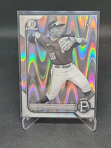 2022 Bowman Chrome Draft Termarr Johnson 1st B&W RayWave Refractor #BDC-130 I49 - Picture 1 of 2