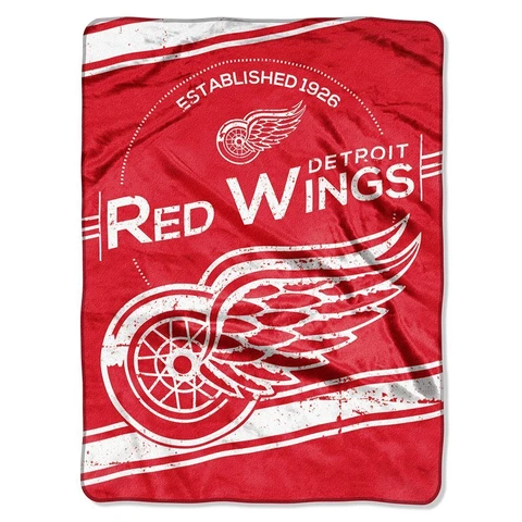 DETROIT RED WINGS NHL PLUSH ULTRA SOFT BLANKET THROW HOCKEY TEAM 60" x 80" Cover