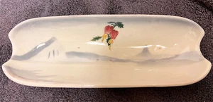 Moore McCormack Lines "Rio" Pattern Sterling China Footed Corn-on-the-Cob Dish - Picture 1 of 5
