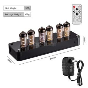 Vintage IV-11(ИВ-11) VFD Alarm Clock DIY Kit Nixie Tube Era Display IR Remote - Picture 1 of 14