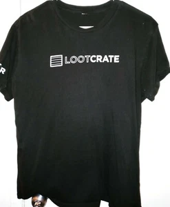 Lootcrate schwarzes grafisches Shirt Größe Medium guter Zustand sauber 21 Zoll X 25" Zoll - Bild 1 von 4